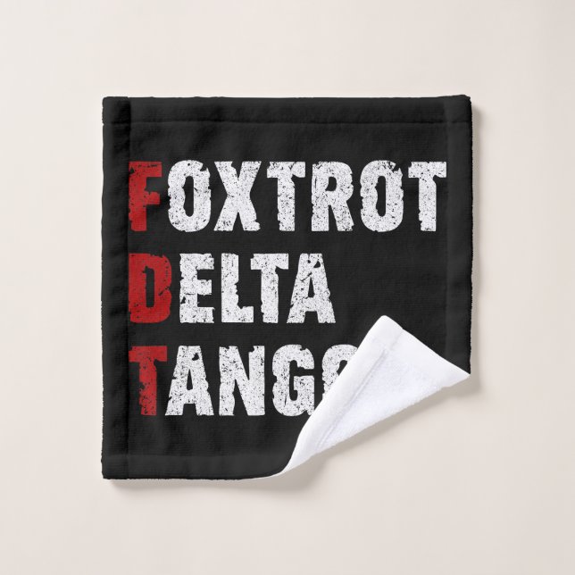 Foxtrot Delta Tango Waschlappen (Waschlappen)