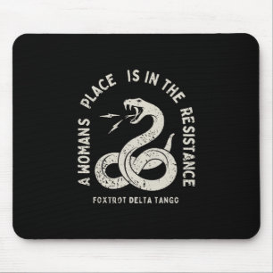 Foxtrot Delta Tango Widerstehe Anti Trump Schlange Mousepad
