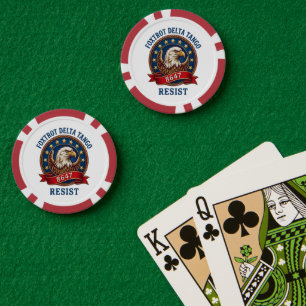 Foxtrot Delta Tango Widerstehen Pokerchips
