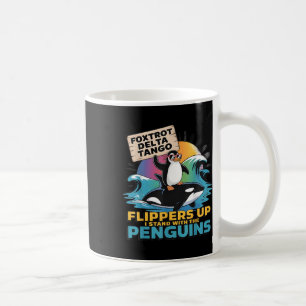 Foxtrots Delta Tangos Pinguin Resistenzprotest wie Kaffeetasse