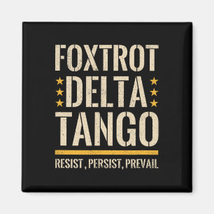 Foxtrots Deltas Tangos Resist Camouflage Camouflag Magnet