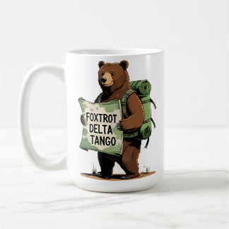 Foxtrots Deltas Tangos Widerstehen Bär Lustig Fdt  Kaffeetasse