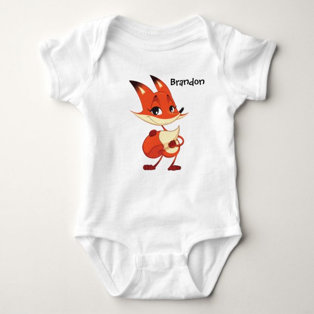 Foxy Baby Jersey Sleeper Strampler (Vorderseite)