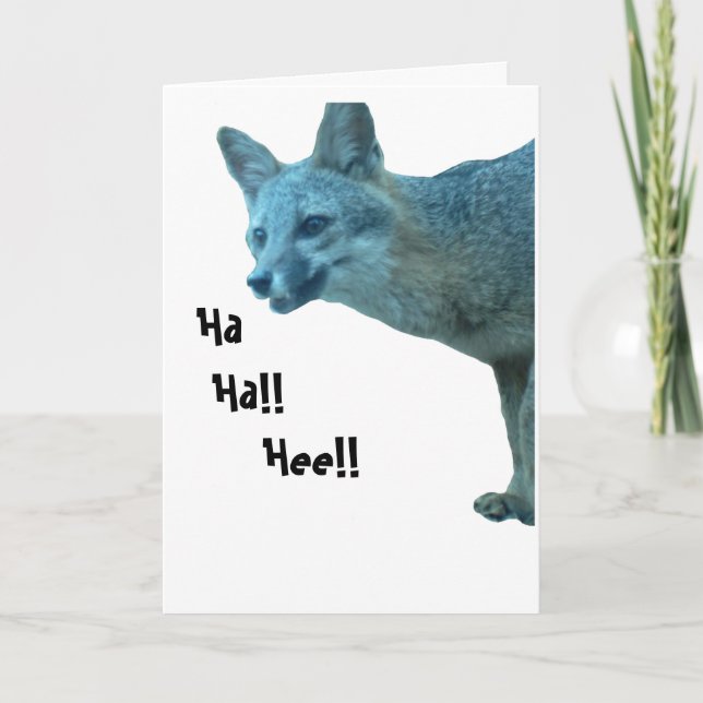Foxy Birthday Card Karte (Vorderseite)