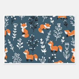 Foxy Blue Geschenkpapier Set