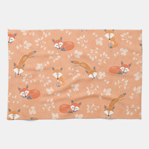 Foxy Blumenmuster Geschirrtuch
