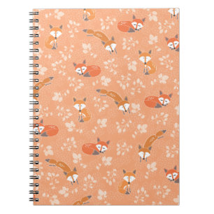 Foxy Blumenmuster Notizblock