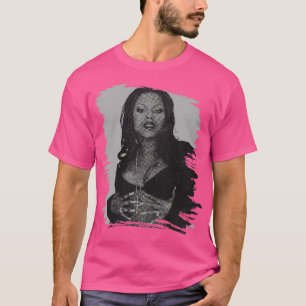 Foxy-braunes Retro-Poster T-Shirt