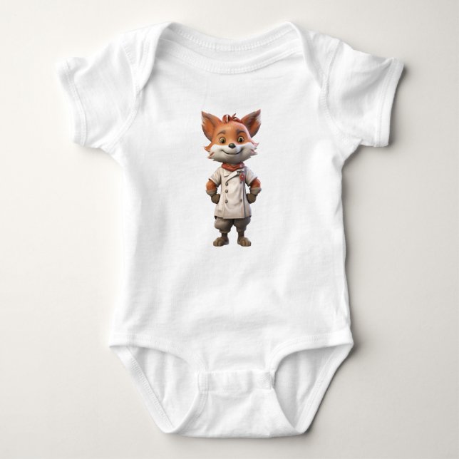 Foxy Cook Baby Strampler (Vorderseite)