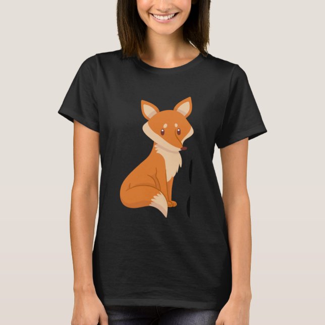 Foxy Cute Fox Women's Foxy T-Shirt (Vorderseite)