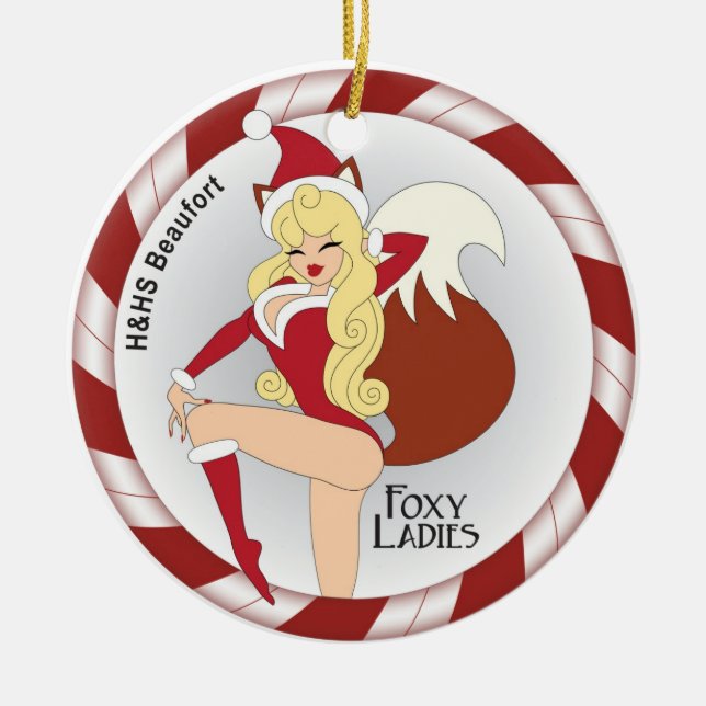 Foxy Dame Sankt Ornament (Vorne)