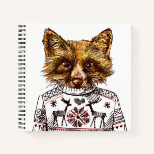 Foxy Dressed Fox Notizbuch