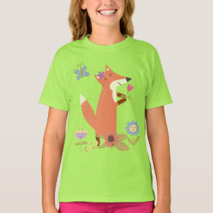 Foxy Forest TShirt T - Shirt Fox