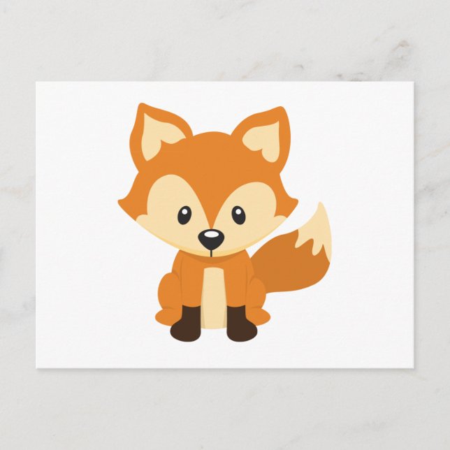 Foxy fox postkarte (Vorderseite)