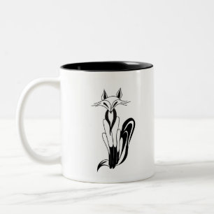Foxy Fox-Tasse Zweifarbige Tasse