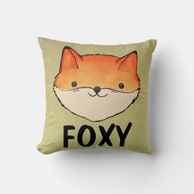 FOXY FOX THROW PILLOWS KISSEN (Vorderseite)
