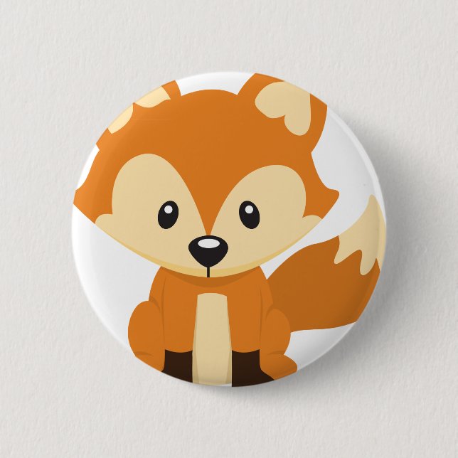 Foxy Fuchs Button (Vorderseite)