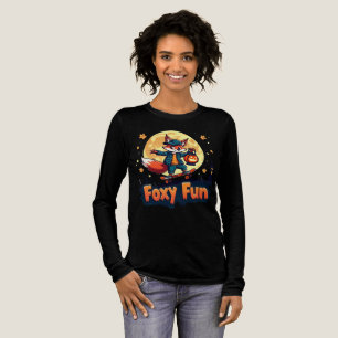 Foxy Fun Halloween Skate T-Shirt Tri-Blend Shirt
