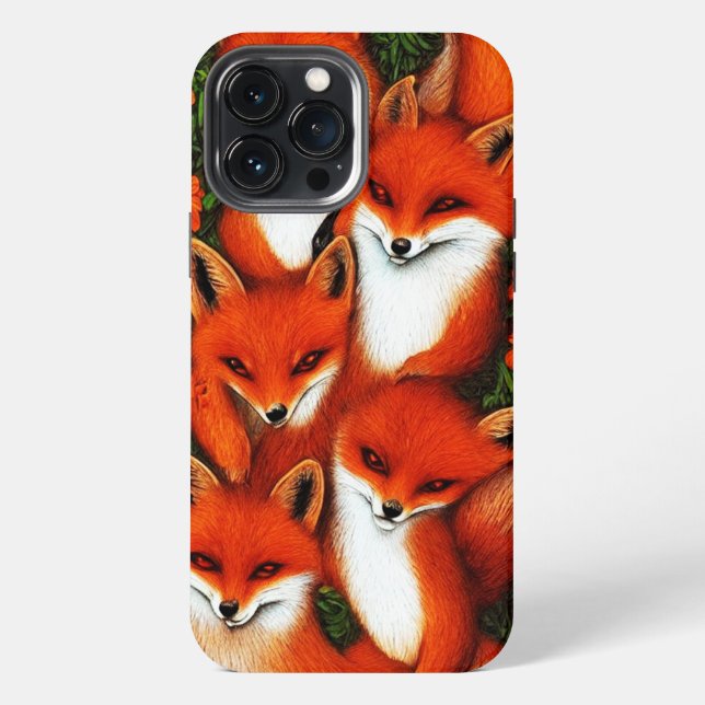 Foxy Fun iPhone 13 Pro Max Hülle (Rückseite)