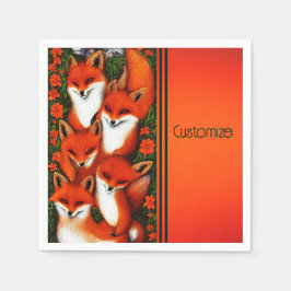 Foxy Fun Orange Serviette