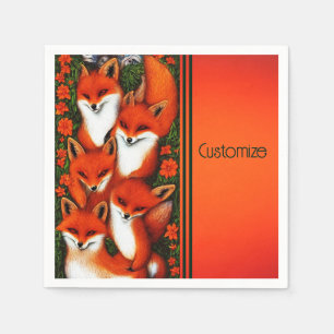 Foxy Fun Orange Serviette