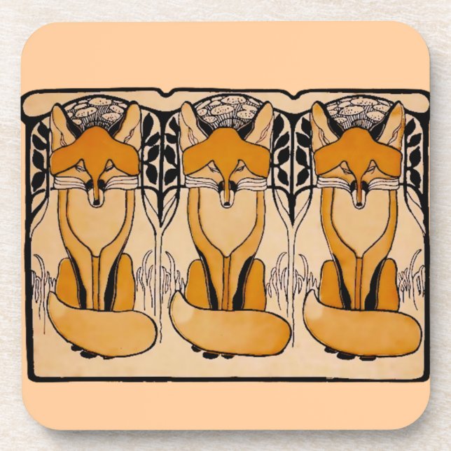 Foxy Getränkeuntersetzer (Vorderseite)