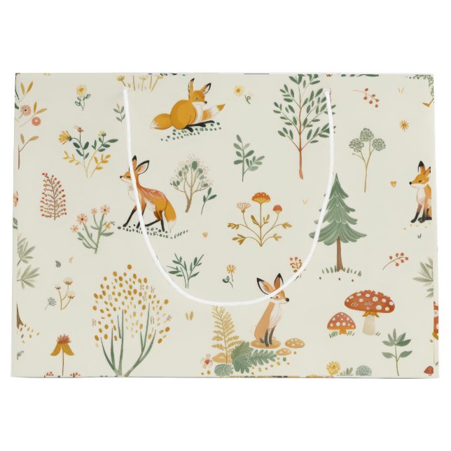 "Foxy Gift Bag" Große Geschenktüte (Vorderseite)