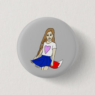 Foxy Girl Button