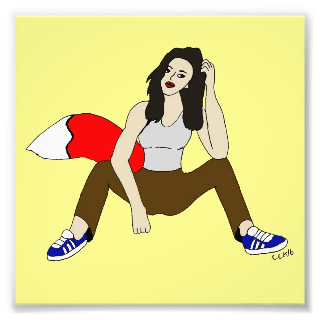 Foxy Girl Fotodruck (Vorne)