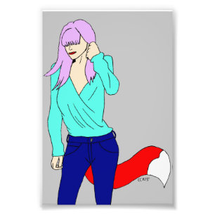 Foxy Girl Fotodruck
