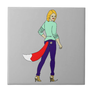 Foxy Girl Keramik Fliese