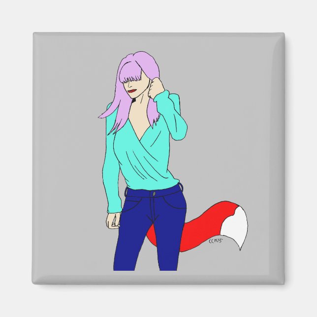 Foxy Girl Magnet (Vorne)