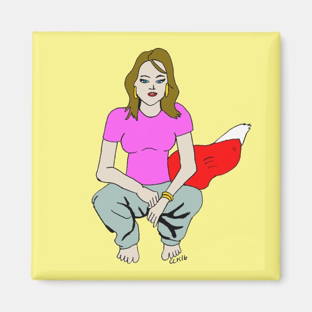 Foxy Girl Magnet (Vorne)