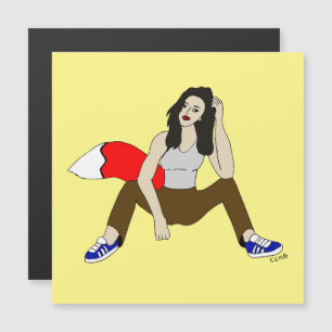 Foxy Girl Magnetkarte