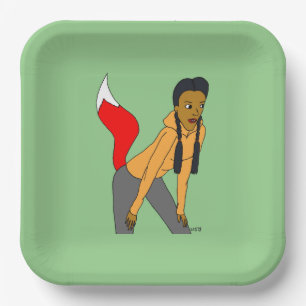 Foxy Girl Pappteller