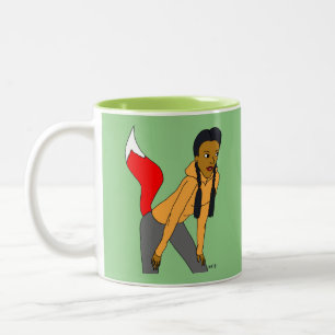 Foxy Girl Zweifarbige Tasse