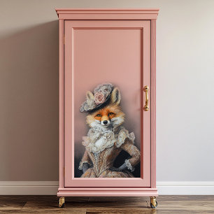 Foxy Lady Fox Decoupage Seidenpapier
