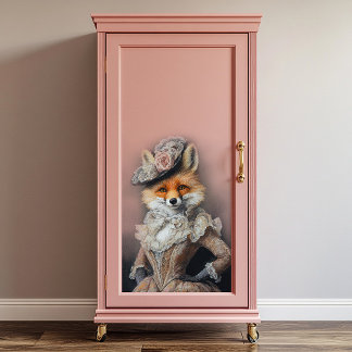 Foxy Lady Fox Decoupage Seidenpapier
