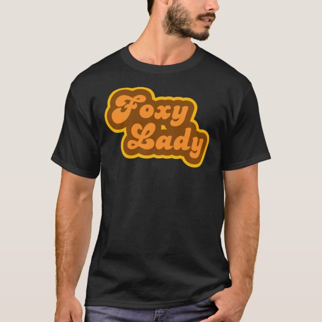 Foxy Lady - les années 70 rétro - Logo T-Shirt aju (Devant)
