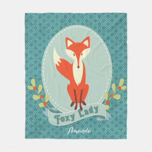 Foxy Lady Raute Fleecedecke