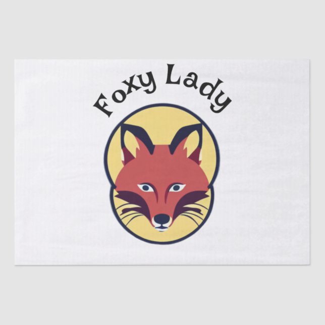 Foxy Lady Seidenpapier (Vorderseite)