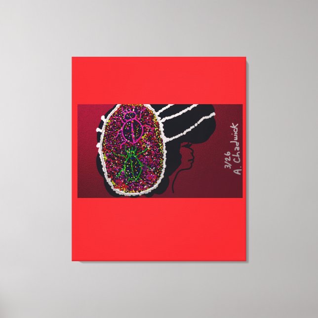 Foxy Ladybug Bride Leinwanddruck (Vorderseite)