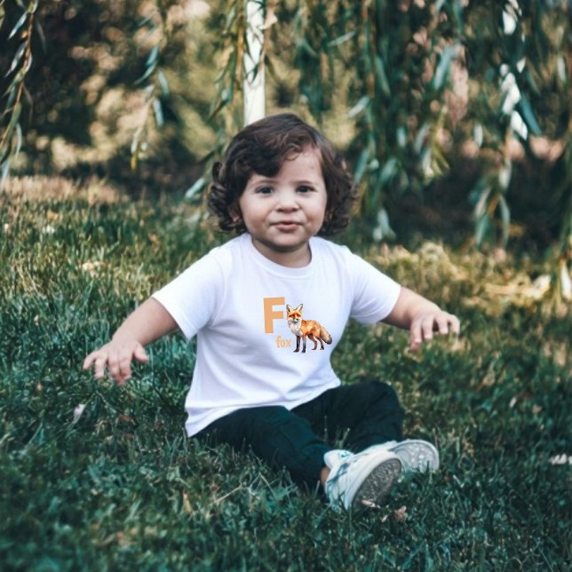 Foxy Learner: Adorable Alphabet Kleinkind T - Shir T-shirt (Von Creator hochgeladen)