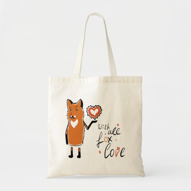 Foxy-Liebe Tragetasche (Vorne)