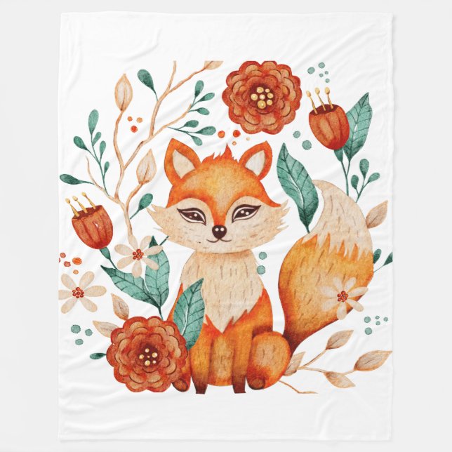 Foxy Meadow 60x80 Fleece Blanket (Vorderseite)