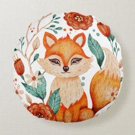 Foxy Meadow Rundes Kissen