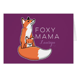 Foxy Mutter roter Fox mit dem Welpen,