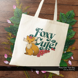 Foxy-Niedliche Blume Tragetasche