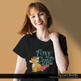Foxy-Niedliche Blume Tri-Blend Shirt