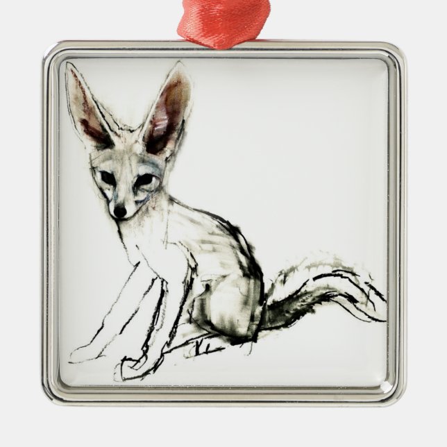 Foxy Ornament Aus Metall (Vorne)